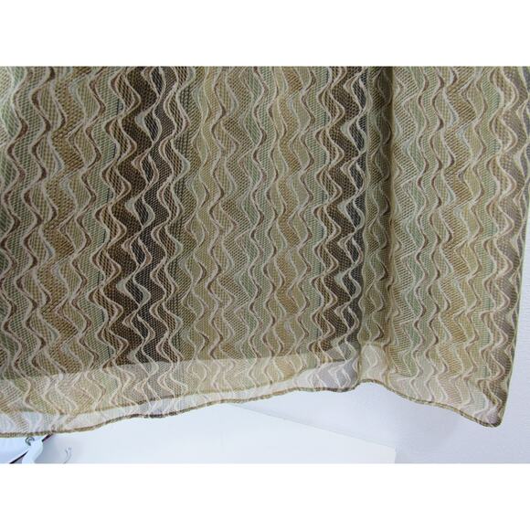 Jonathan Martin Size 12 Olive Green and Brown Midi Dress Fit and Flare V Neck - Picture 4 of 10